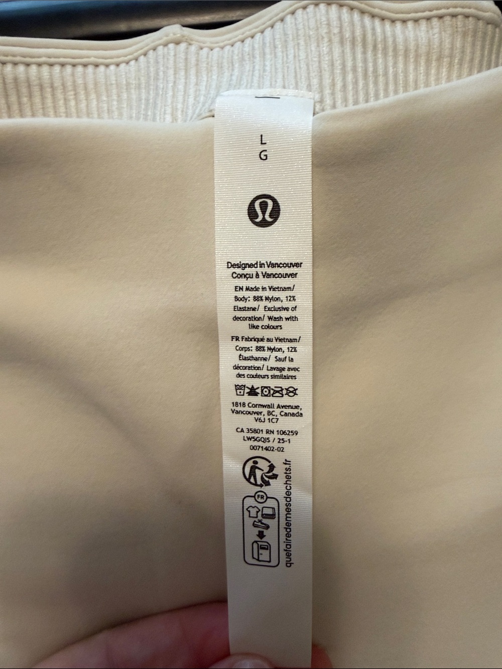 lululemon athletica Women's Cream High-Rise Wide-Leg Pants - Picture 5 of 5